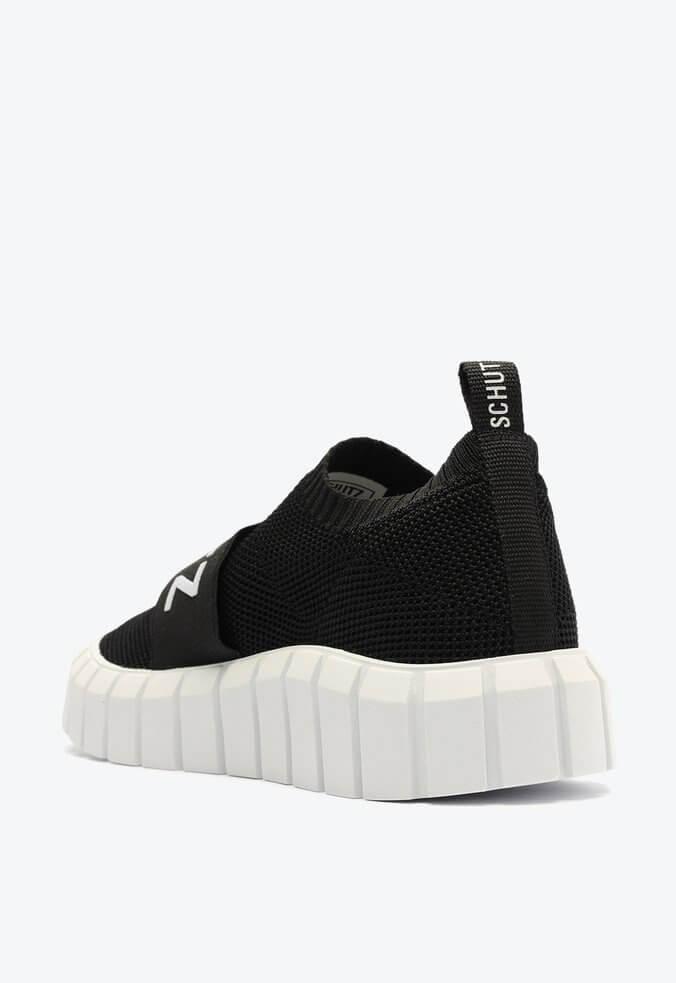 TÊNIS SEM CADARÇO LOGOMANIA KNIT PRETO S 21425 0002 0005 SCHUTZ - Vintedoisk