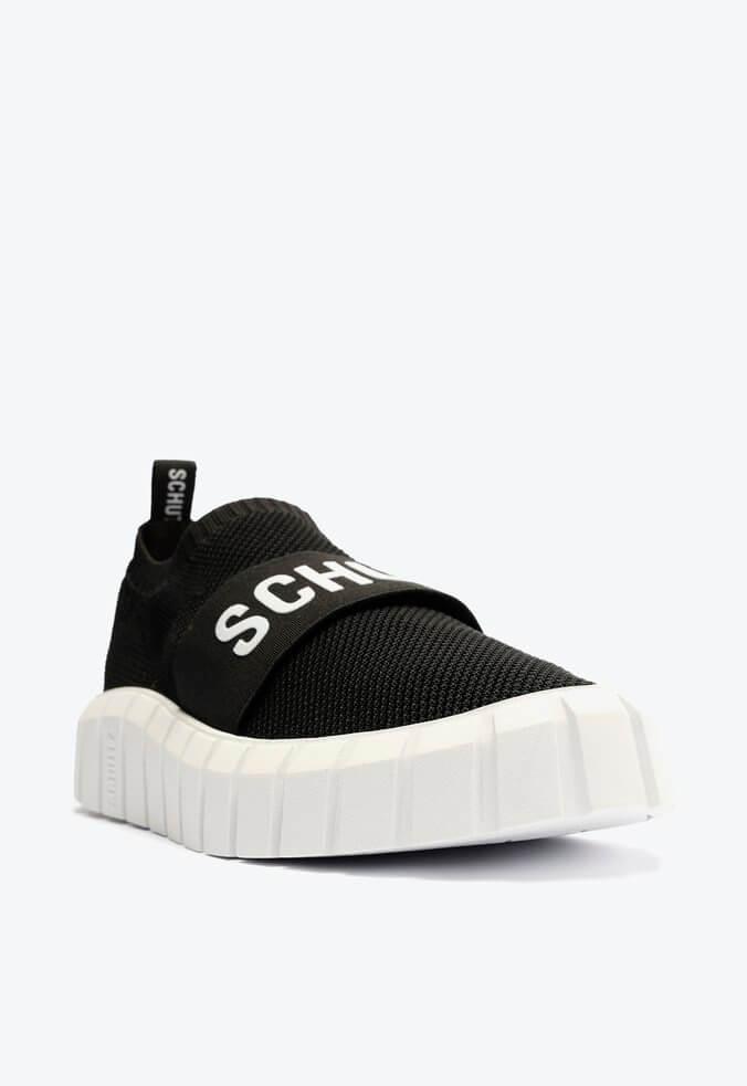 TÊNIS SEM CADARÇO LOGOMANIA KNIT PRETO S 21425 0002 0005 SCHUTZ - Vintedoisk