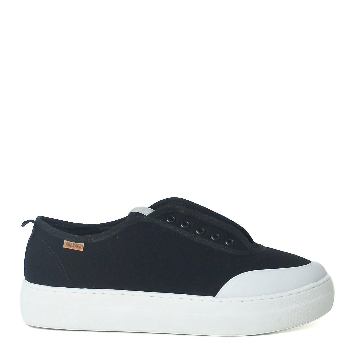 TÊNIS SLIP ON ESSENCIAL PRETO SOLA ALTA C 30247 0069 0001 ANACAPRI - Vintedoisk