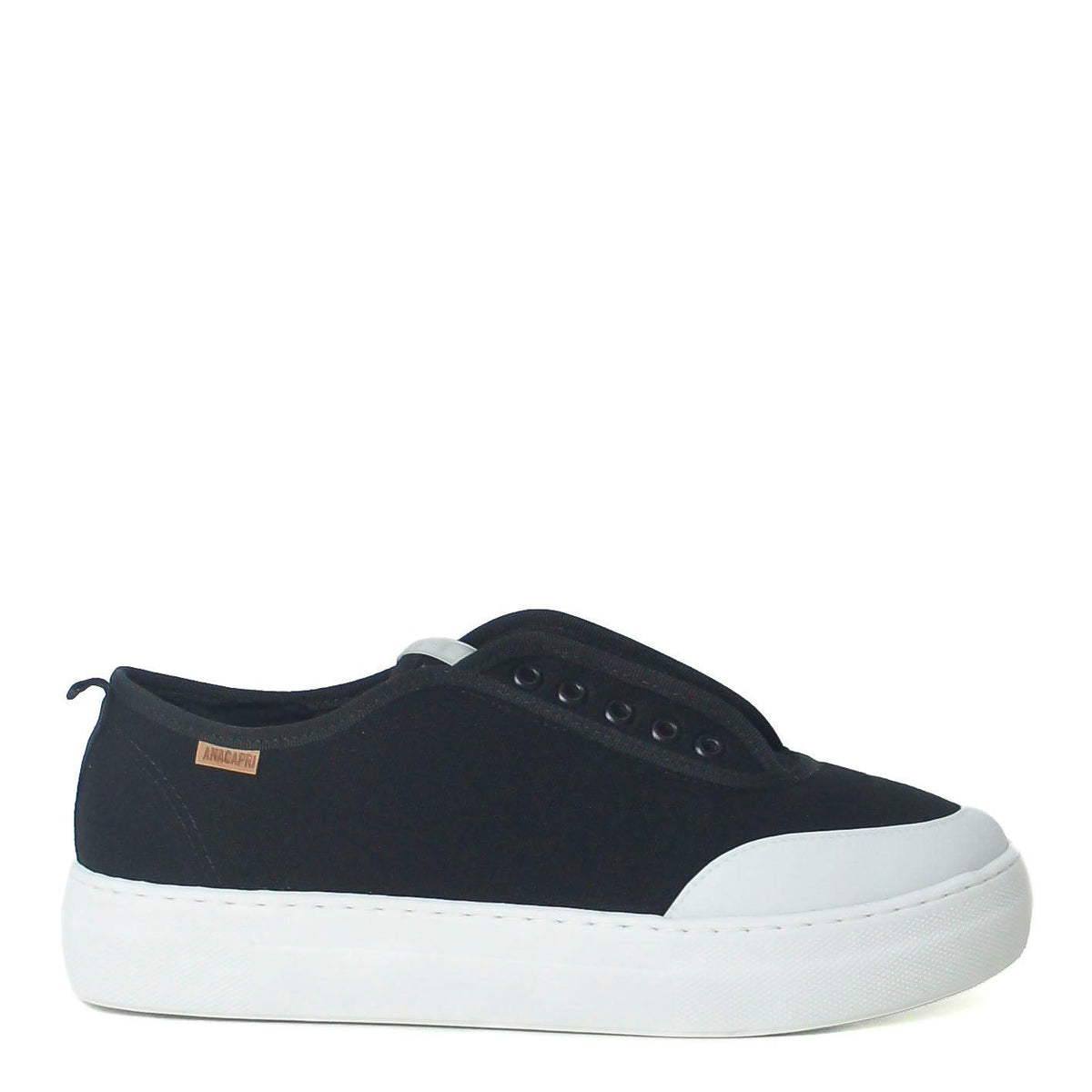 TÊNIS SLIP ON ESSENCIAL PRETO SOLA ALTA C 30247 0069 0001 ANACAPRI - Vintedoisk