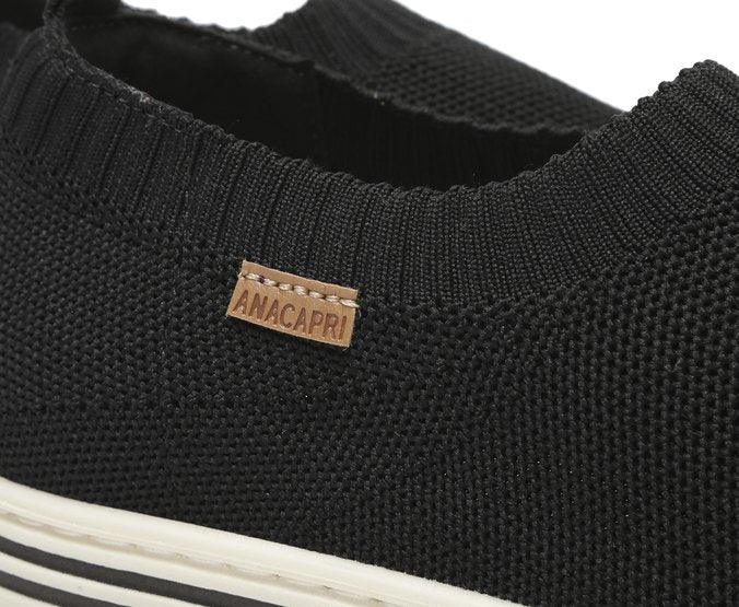 TÊNIS SLIP ON PRETO ALÊ KNIT C 30277 0018 0001 ANACAPRI - Vintedoisk