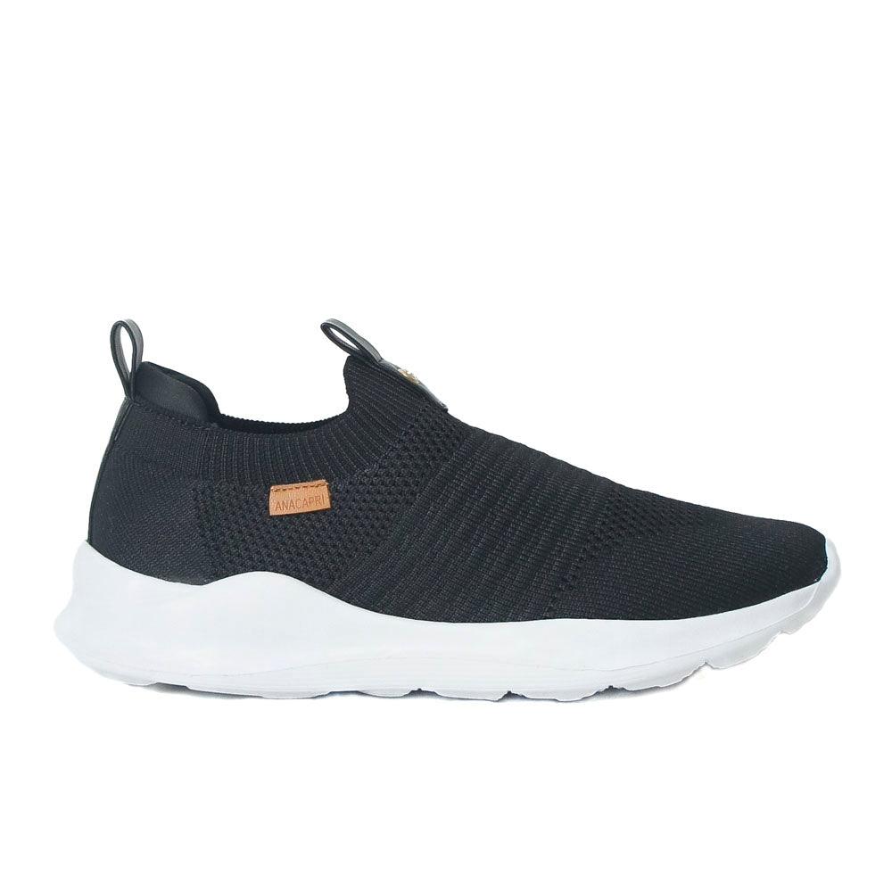 TÊNIS SLIP ON PRETO KNIT LISO 39 C 30265 0002 0005 ANACAPRI - Vintedoisk