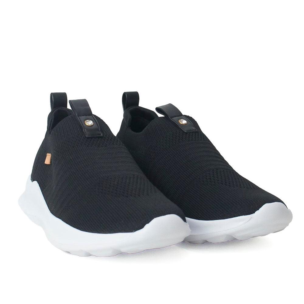TÊNIS SLIP ON PRETO KNIT LISO 39 C 30265 0002 0005 ANACAPRI - Vintedoisk