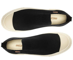 TÊNIS SLIP ON PRETO SOLA ALTA KNIT ALÊ C 30590 0002 0001 ANACAPRI - Vintedoisk