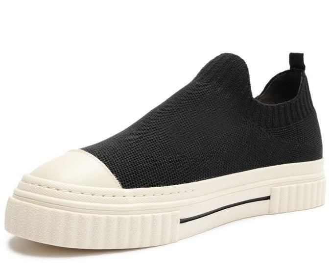 TÊNIS SLIP ON PRETO SOLA ALTA KNIT ALÊ C 30590 0002 0001 ANACAPRI - Vintedoisk