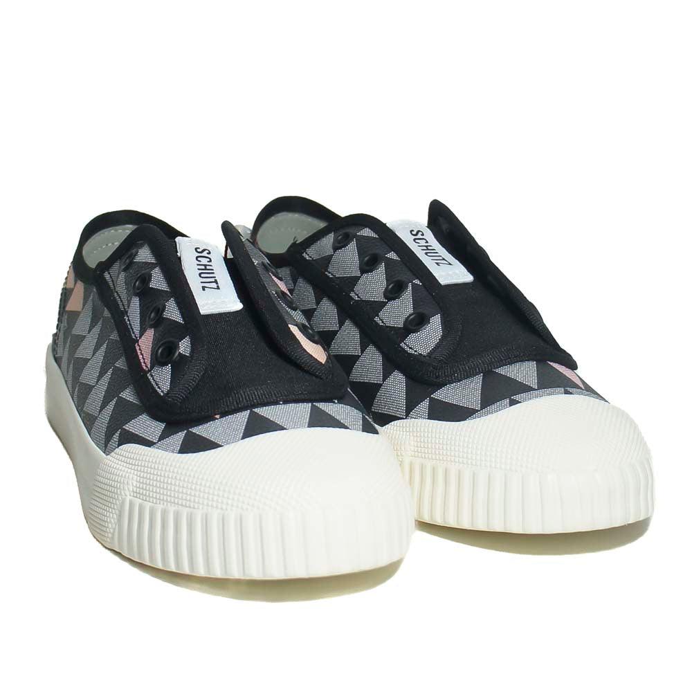 TÊNIS SMASH TRIANGLE PRETO E BRANCO S 21136 0001 0082 SCHUTZ - Vintedoisk