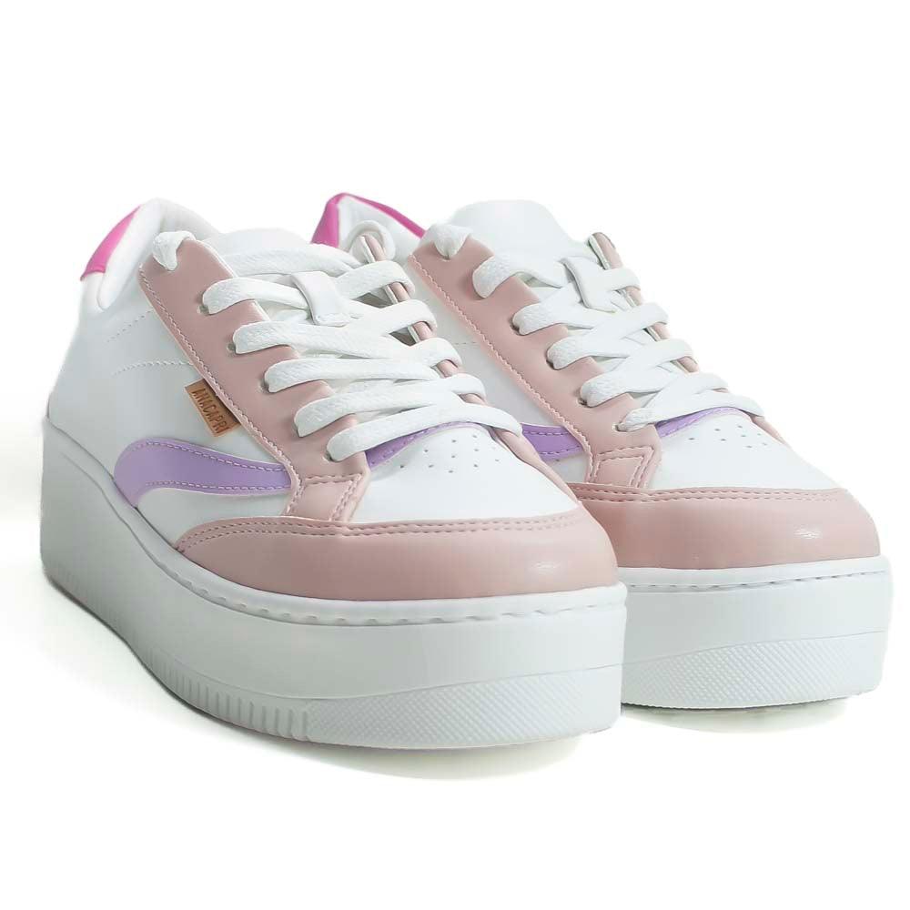 TENIS SOLA ALTA PINK E BRANCO C 30161 0010 0013 ANACAPRI - Vintedoisk