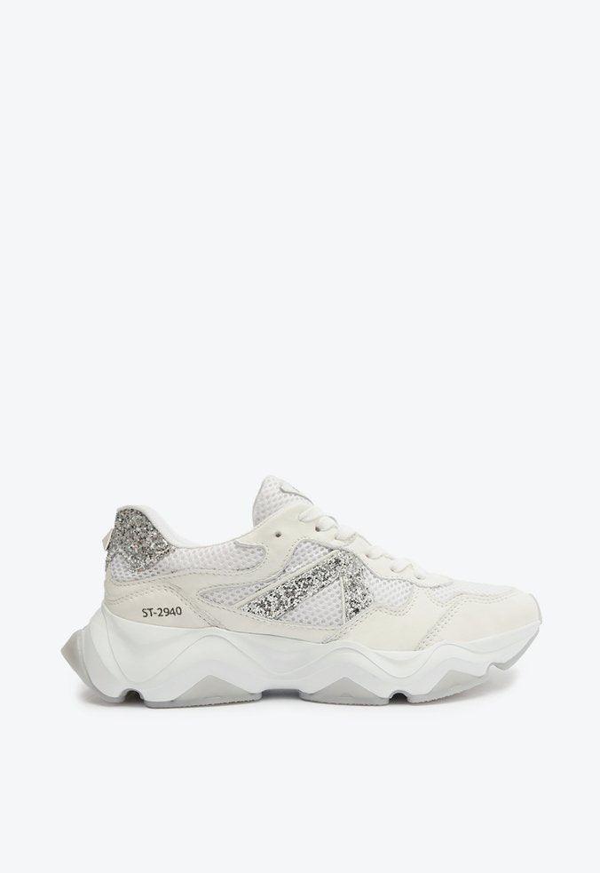 TÊNIS ST HINT COURO GLITTER BRANCO S 21911 0001 0003 SCHUTZ - Vintedoisk
