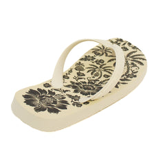 CHINELO DE DEDO BRANCO E PRETO FLORES J 10088 0010 0001 FARM SHOES