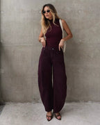 Calça Feminina Alcance ref. JEANS BARREL - VintedoisK