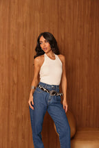 Calça Feminina ALCANCE ref. JEANS MOM - VintedoisK