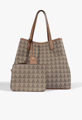 BOLSA SHOPPING GRANDE TRIANGLE BEGE S 50018 3171 0001 SCHUTZ