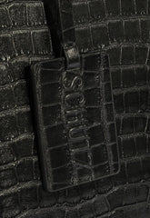 BOLSA GRANDE SHOPPING CROCO PRETA S 50015 0766 0004 SCHUTZ