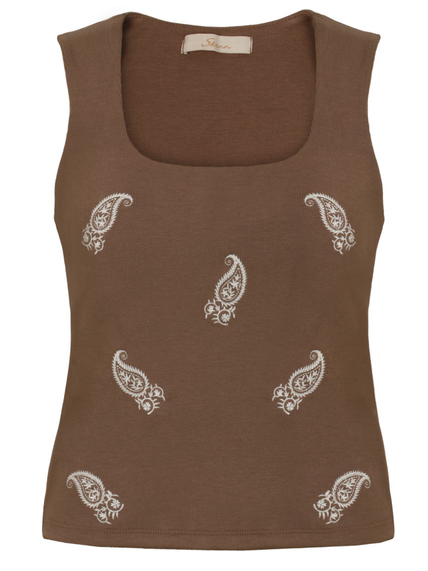 BLUSA BANDAGEM BORDADO 404115 SKENN Imagem secundária do produto