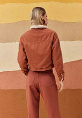 JAQUETA LISA DUBLADA SHERPA 604313 CACAY