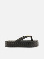 Sandália Feminina Brizza ref. PRETA FLATFORM - VintedoisK