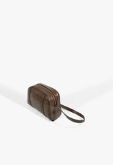 BOLSA TIRACOLO NAY PEQUENA MARROM S 50015 0837 0003 SCHUTZ