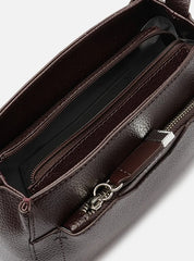 BOLSA TIRACOLO MARROM ESCURA EMILLY PEQUENA A 58100 0499 0048 AREZZO