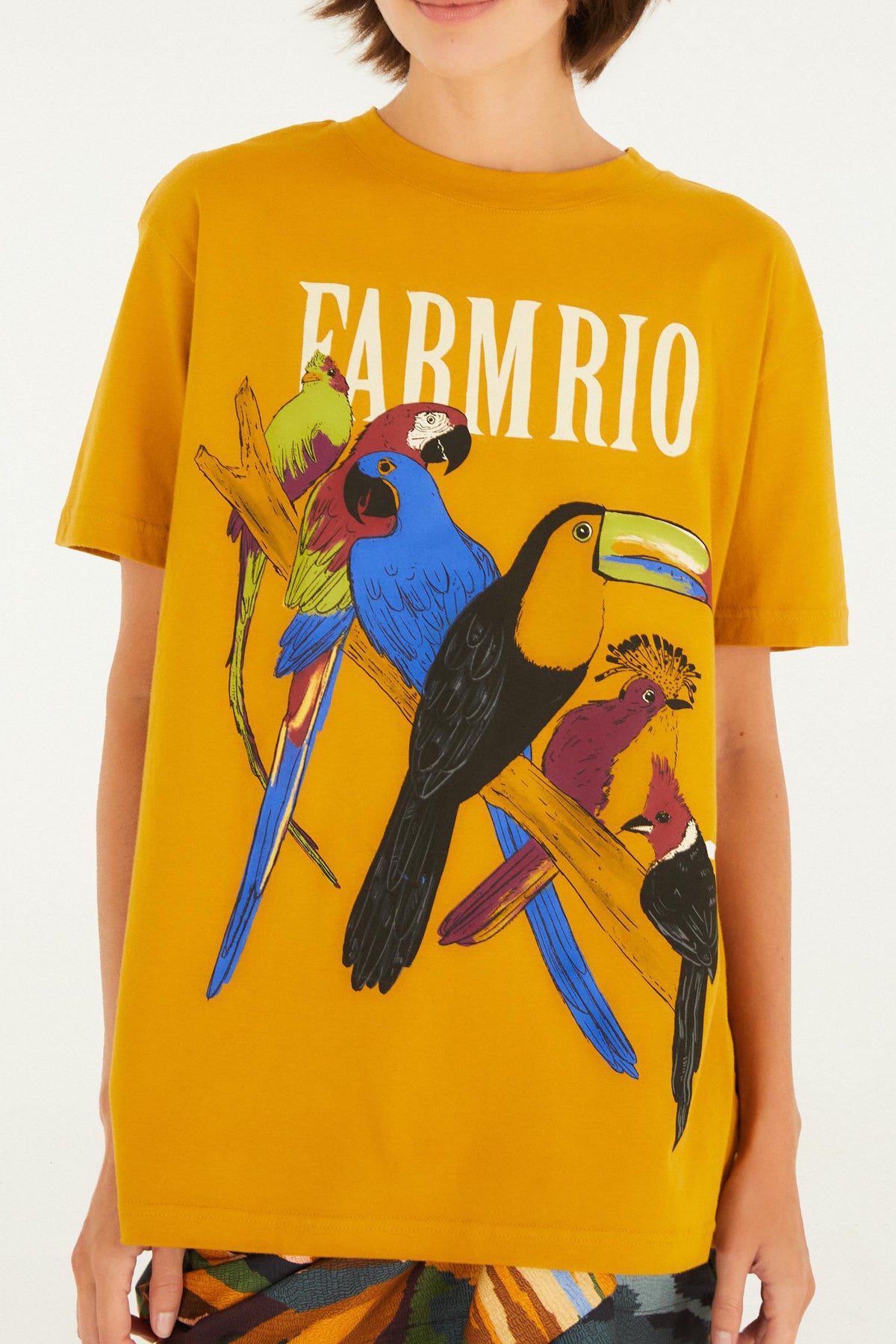 BLUSA T-SHIRT MEDIA BRASIL POLEN 347439 FARM RIO