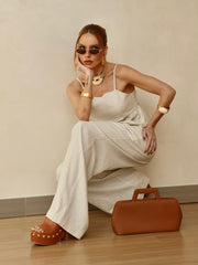 CALÇA LISTRADA LINHO RESORT 403334 SKENN