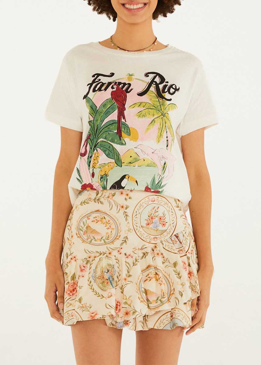 BLUSA T-SHIRT FIT PORTAL TROPICAL 352969 FARM RIO