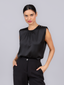 Blusa Gloss cetim tons quentes Skenn, frente feminina