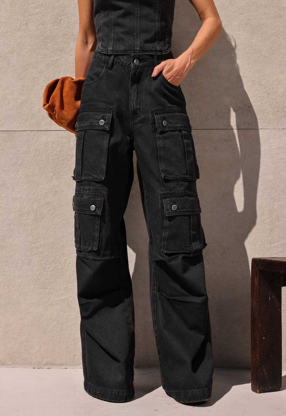 CALÇA CARGO JEANS UTILITY 8303 ALCANCE