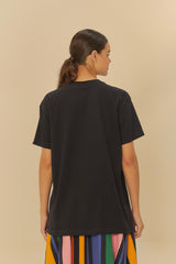 BLUSA T-SHIRT MEDIA PASSAROS 343482 FARM RIO