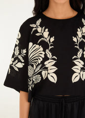 BLUSA T-SHIRT CROPPED SINTRA 350574 FARM RIO