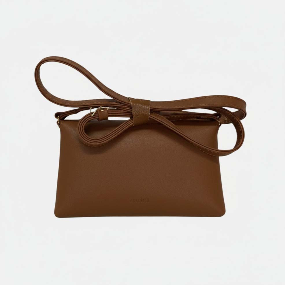 BOLSA TIRACOLO PEQUENA MARROM C 50030 0114 0010 ANACAPRI Imagem secundária do produto