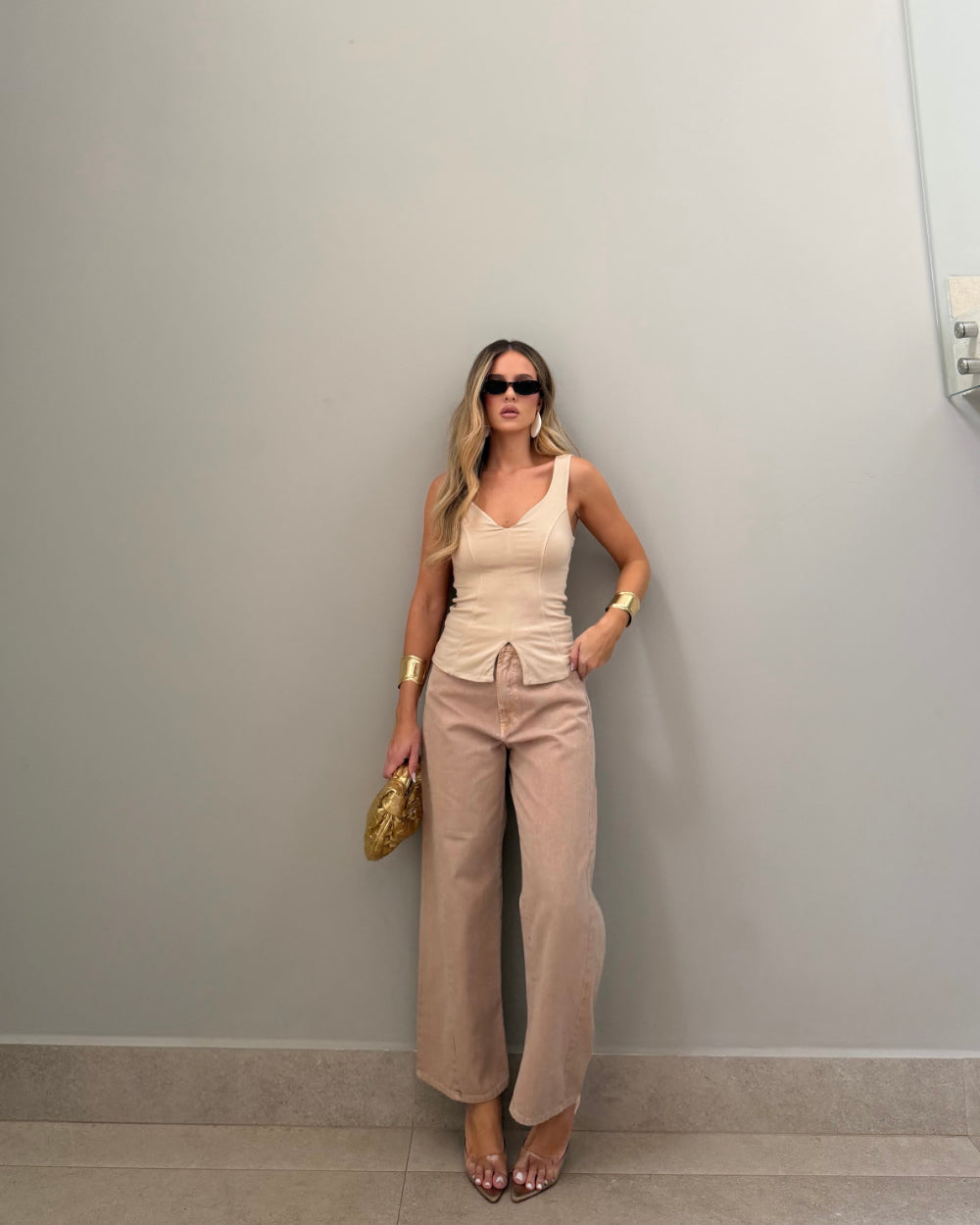 Calça Feminina ALCANCE ref. JEANS BALLOON - VintedoisK