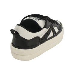 TÊNIS LISBOA PRETO E BRANCO BRILHO S 22386 0001 0002 SCHUTZ