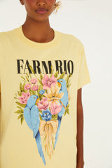 BLUSA T-SHIRT FIT FLORES PASSAROS 348417 FARM RIO