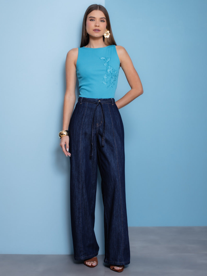 Calça Feminina SKENN ref. JEANS RETA - VintedoisK
