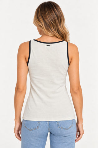 Bege | Blusa Regata Megan Lerrux — costas