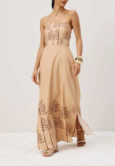 VESTIDO LONGO AMARRAÇÃO 104985 CACAY