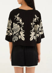 BLUSA T-SHIRT CROPPED SINTRA 350574 FARM RIO