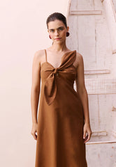 VESTIDO LONGO BUSTO FLOR 105610 CACAY