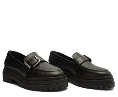 MOCASSIM TRATORADO PRETO FIVELA C 30454 0002 0001 ANACAPRI - Vintedoisk