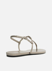 SANDÁLIA RASTEIRA PRATA SLIM BICO REDONDO A 03274 0012 0100 AREZZO