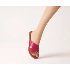 RASTEIRA TIRAS CRUZADAS COURO ROSA C 30014 0004 0099 ANACAPRI