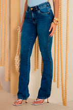 Calça Feminina REVANCHE ref. JEANS FLARE - VintedoisK