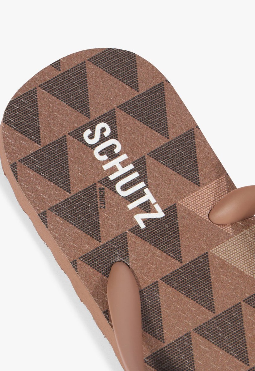 CHINELO TRIANGLE MARROM S 22296 0008 0005 SCHUTZ