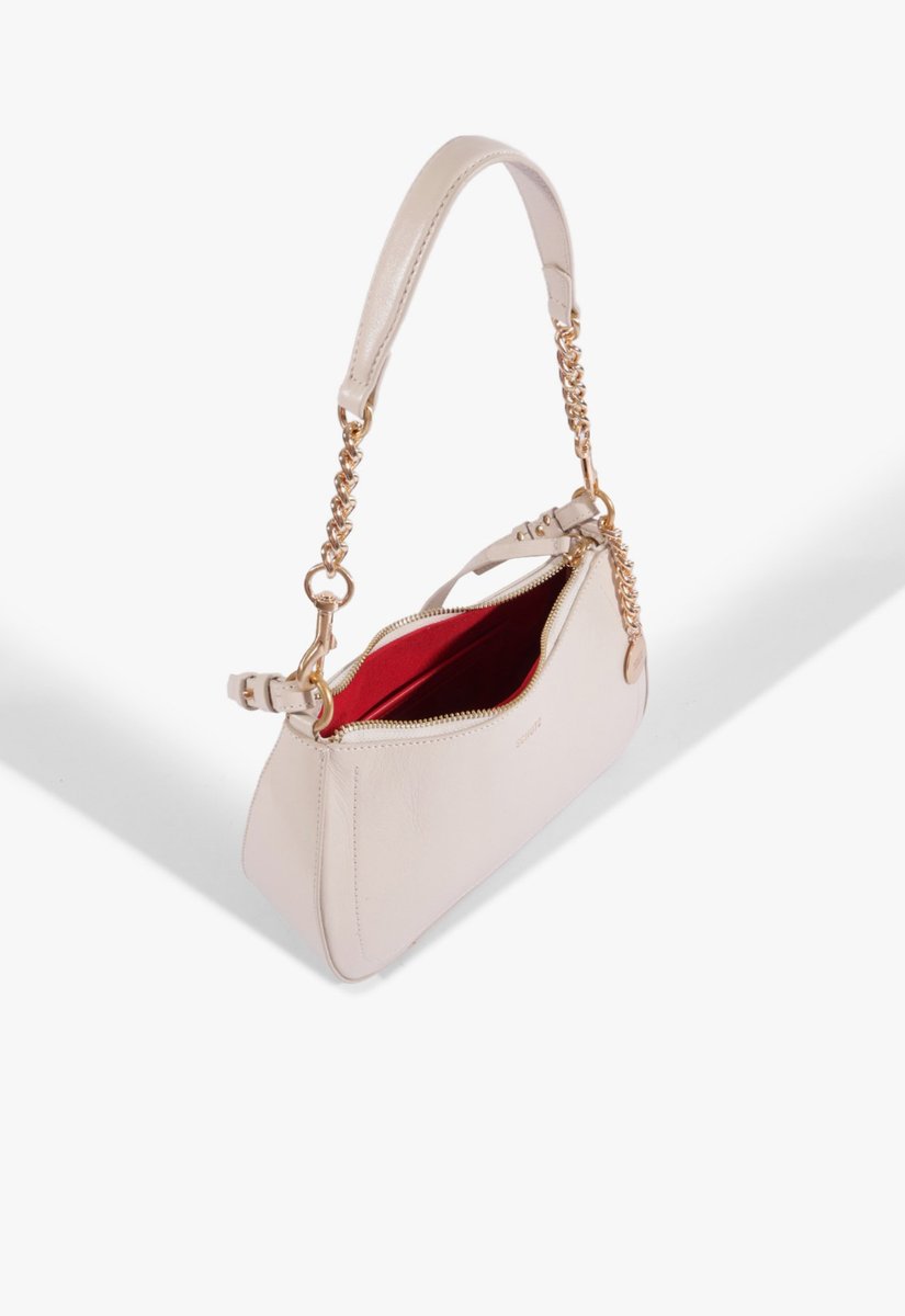 BOLSA TIRACOLO SHOULDER ELOWEN MÉDIA COURO BRANCA S 50010 2111 0005 SCHUTZ