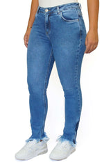 CALÇA JEANS SKINNY ZIPER BARRA DESF 1102011 REVANCHE