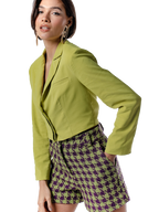 Blazer cropped alfaiataria Skenn 363812 vista traseira