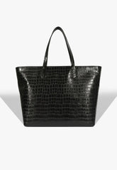 BOLSA GRANDE SHOPPING CROCO PRETA S 50015 0766 0004 SCHUTZ