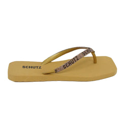 CHINELO DOURADO LOGO BRILHO S 21306 0013 0001 SCHUTZ - Vintedoisk