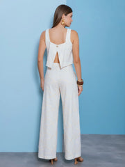 CALÇA LINHO BORDADO 403353 SKENN