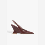 SCARPIN SLINGBACK SIENA COURO MARROM S 22484 0004 0020 SCHUTZ
